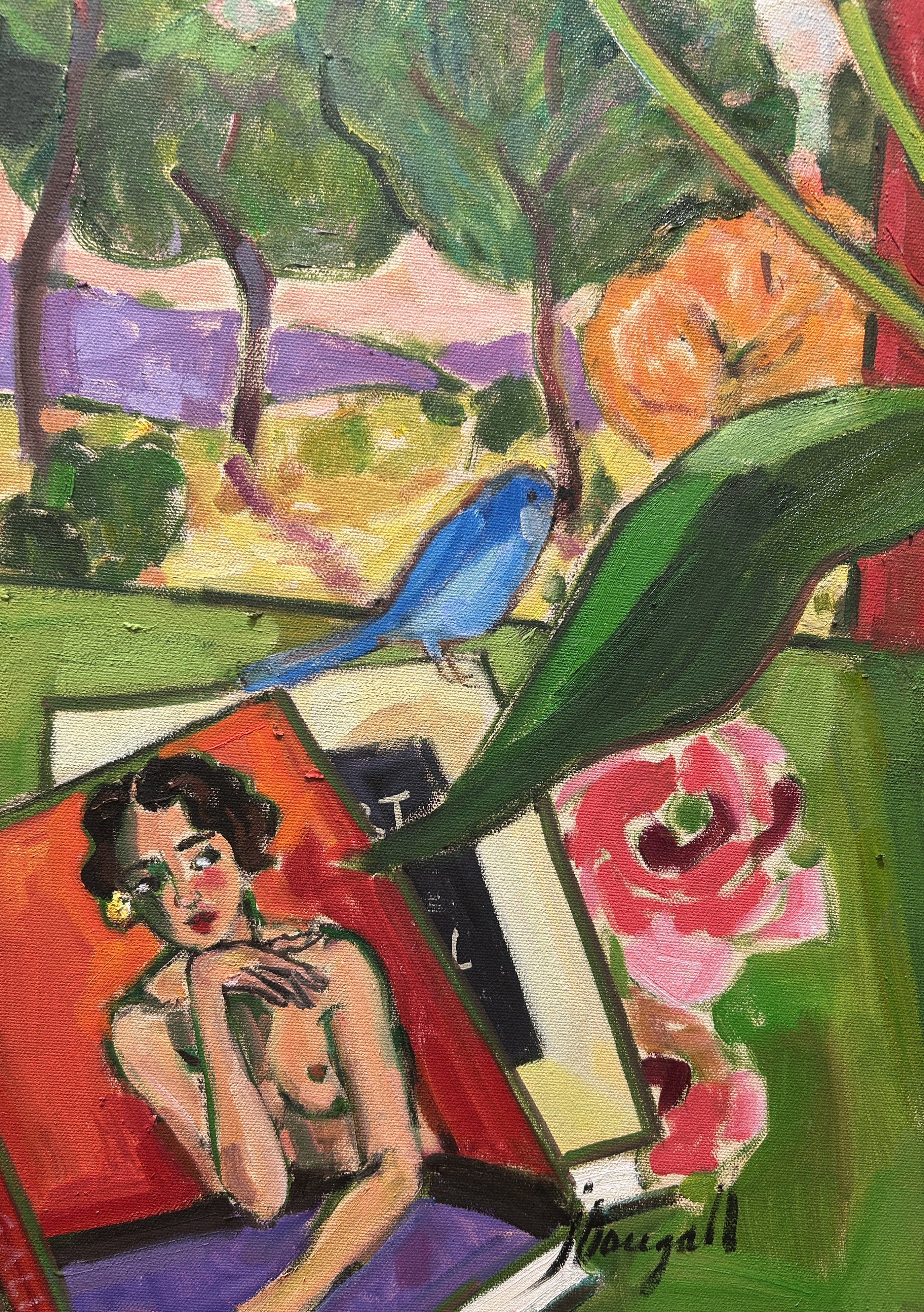 Interior #10 - Red window and a visitor