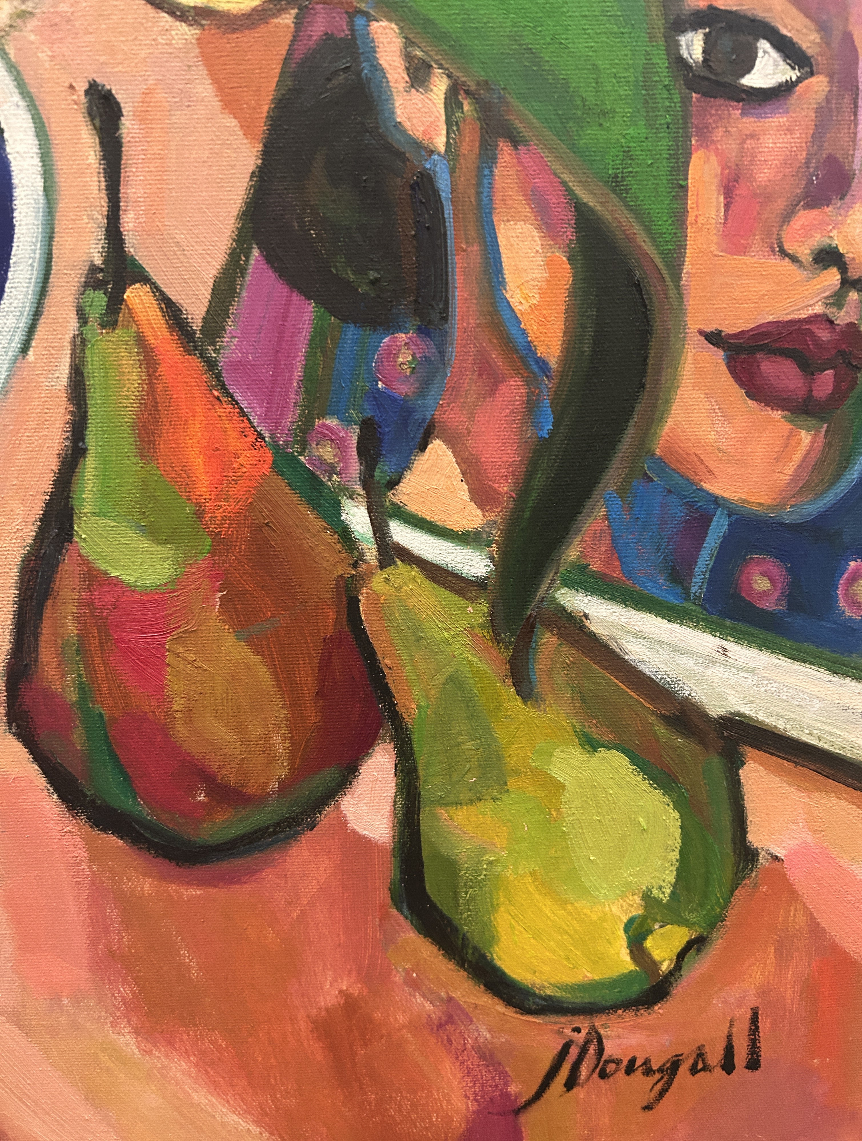 Book of Portraits : Pears, yellow flowers