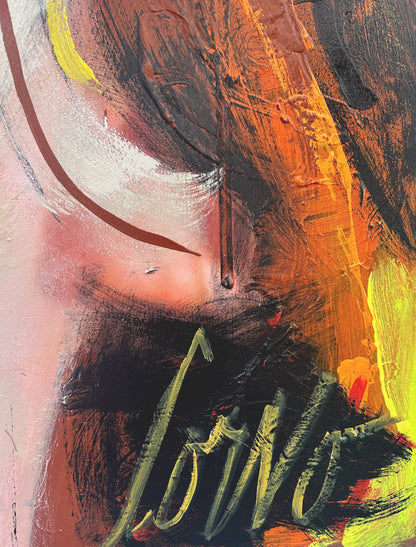 Sans titre, Visage sur fond vert