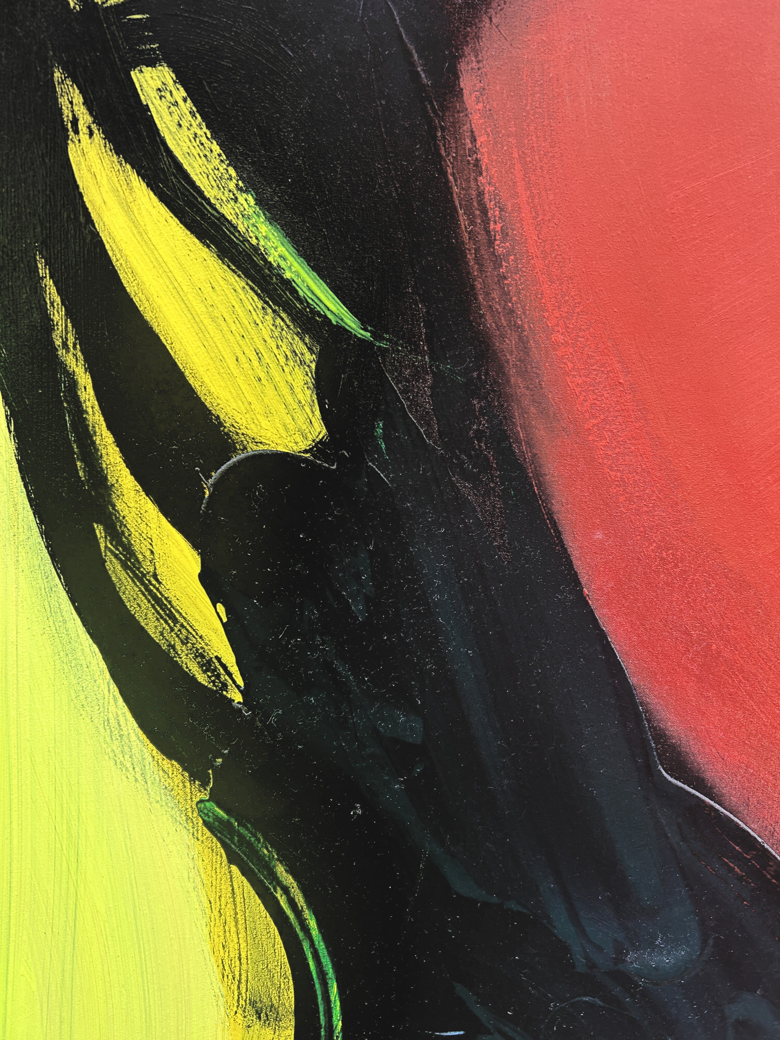 Diptyque : Sans titre, Femme sur fond jaune