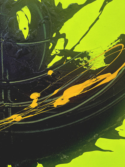 Diptyque : Sans titre, Femme sur fond jaune