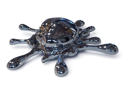 Tomato Splat (Silver) (18/100), Sandro, G., Resin