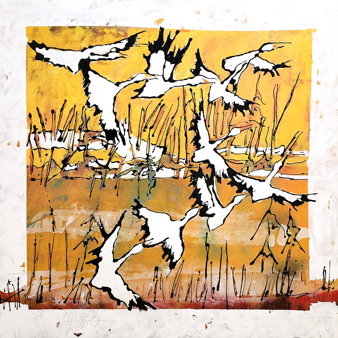 Mouvements nécessaires, Hughes, Louis, Acrylique sur bois