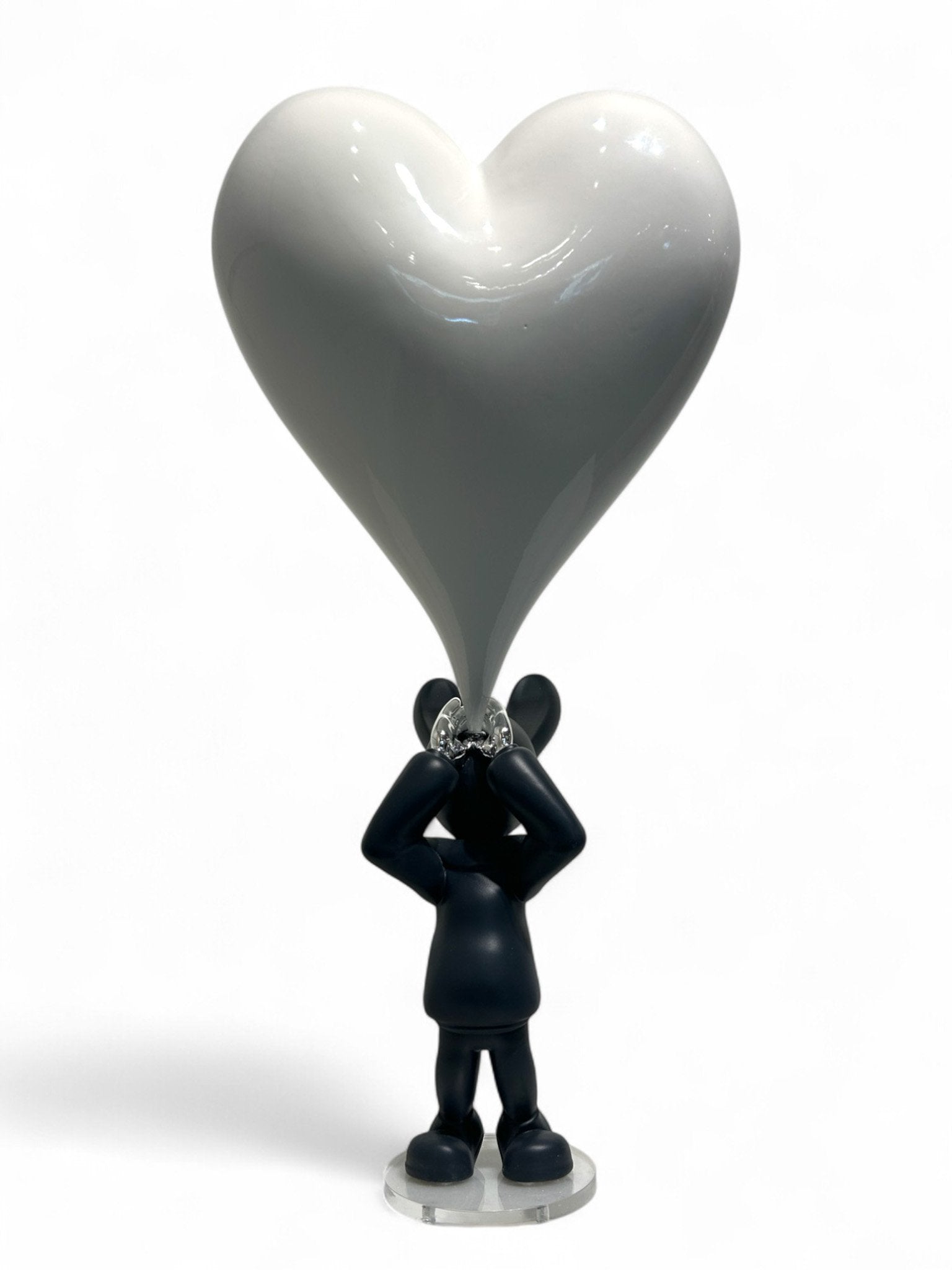 YOLO Black Big White Heart (9/100)