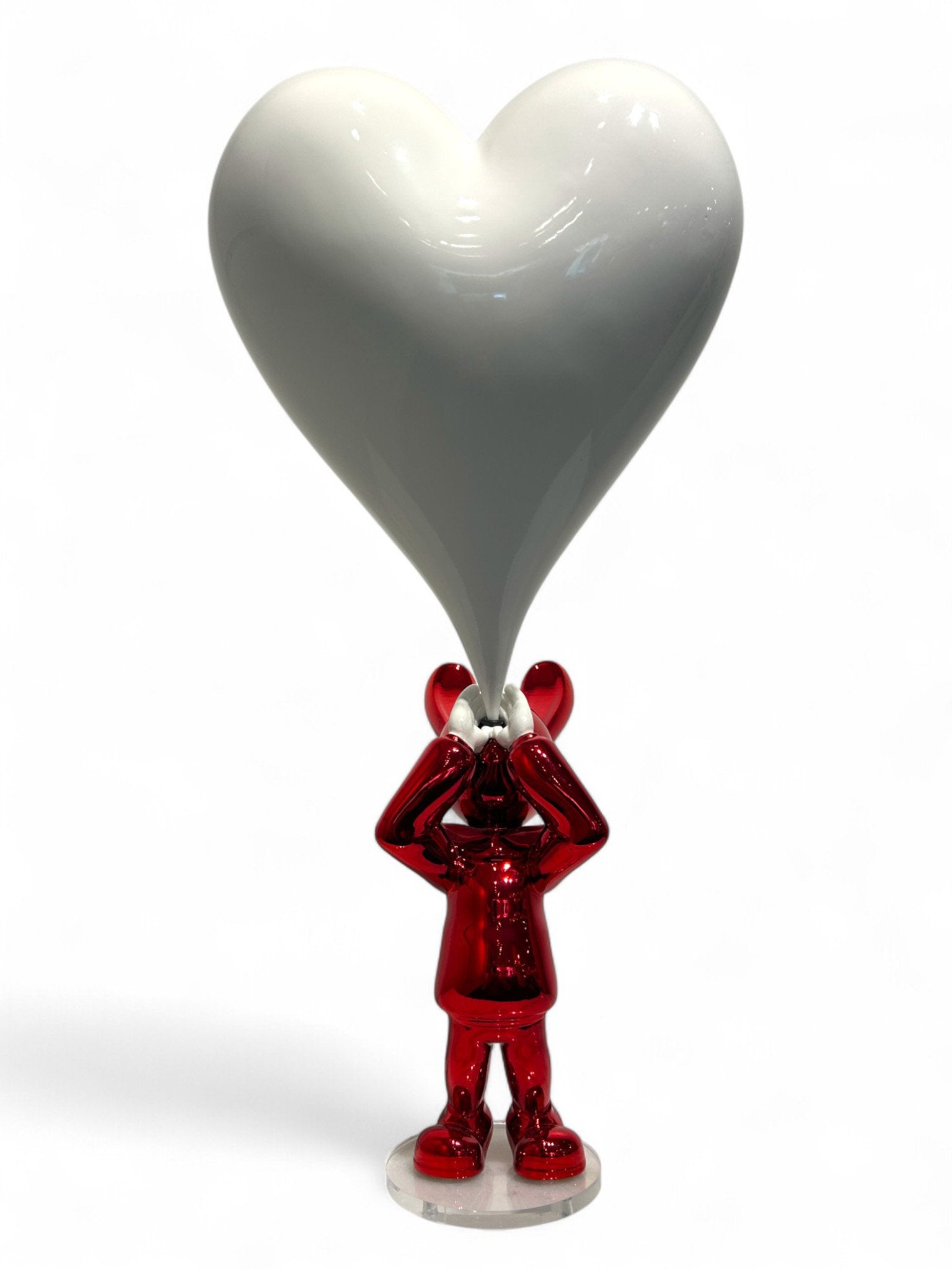 YOLO Red Big White Heart (8/100)