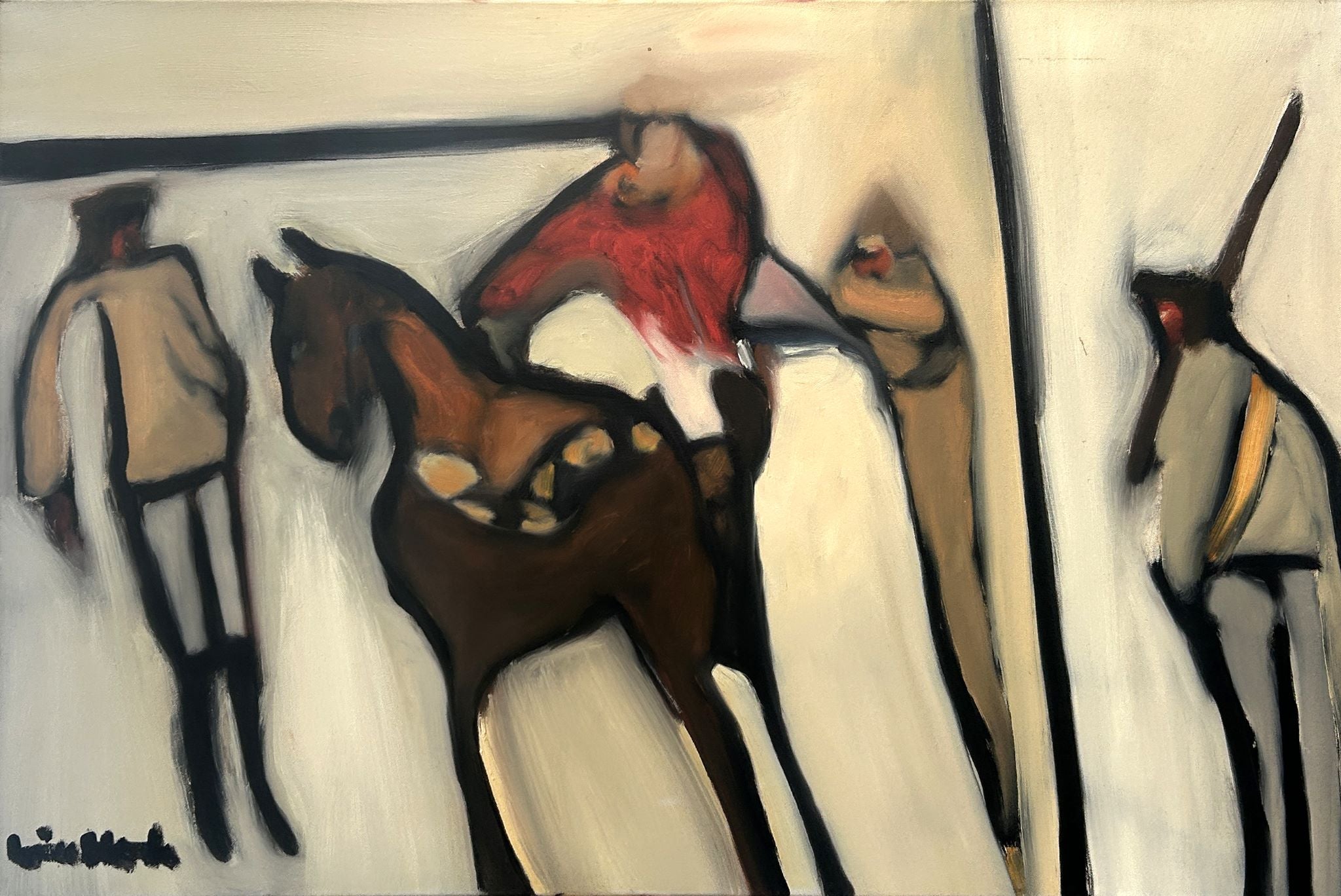 Le cavalier en rouge