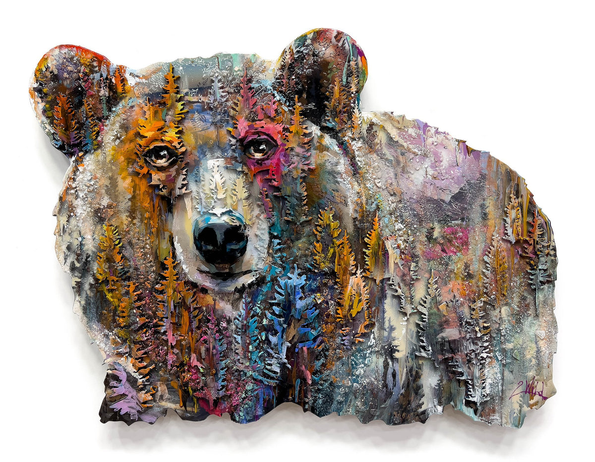 Peaceful Power, 2Wild, Mixte sur couches de plexiglas découpées au laser