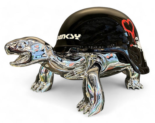 BANKSY - silver turtle #1