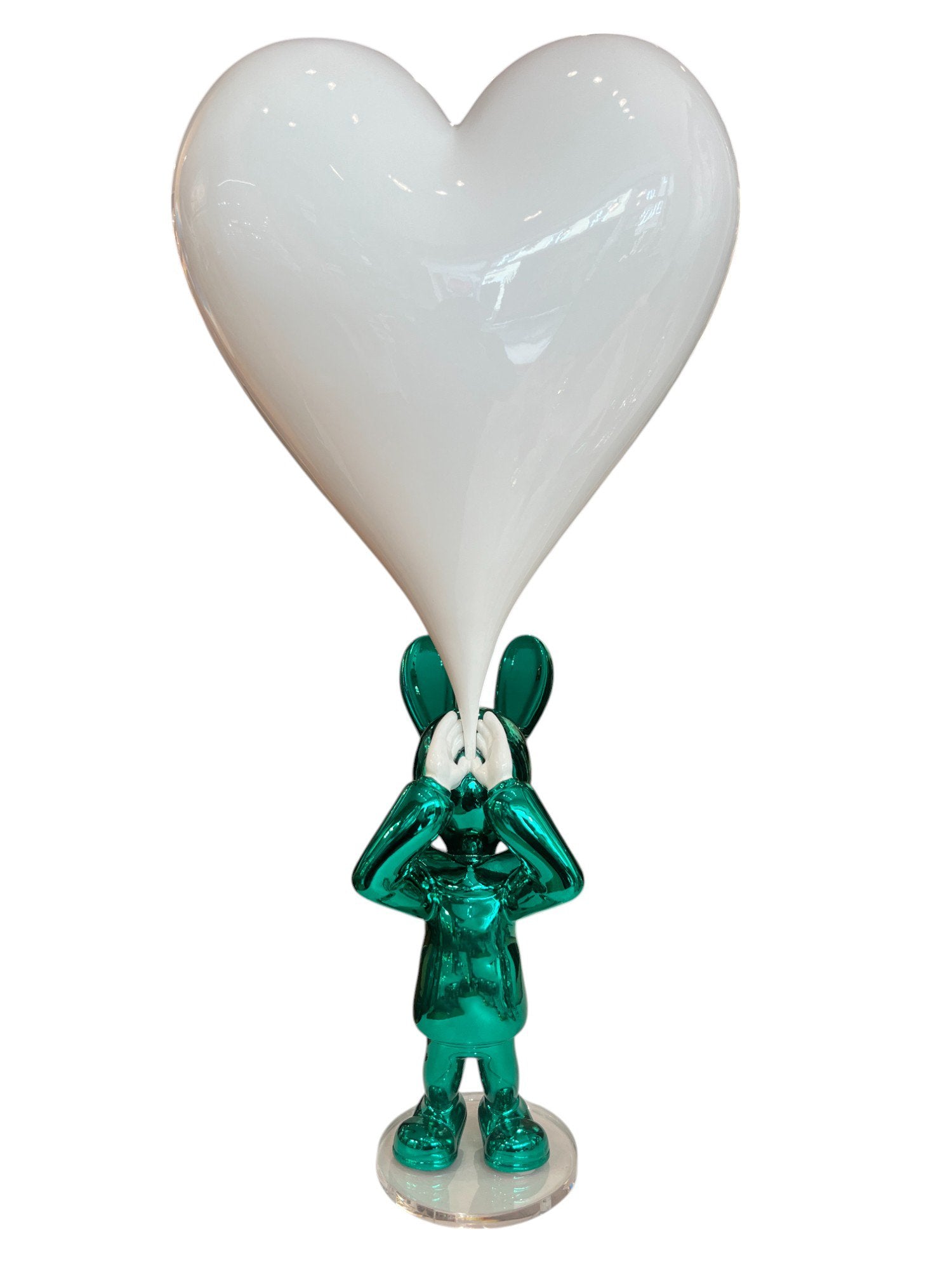 YOLO Green Big White Heart (Série/Series)