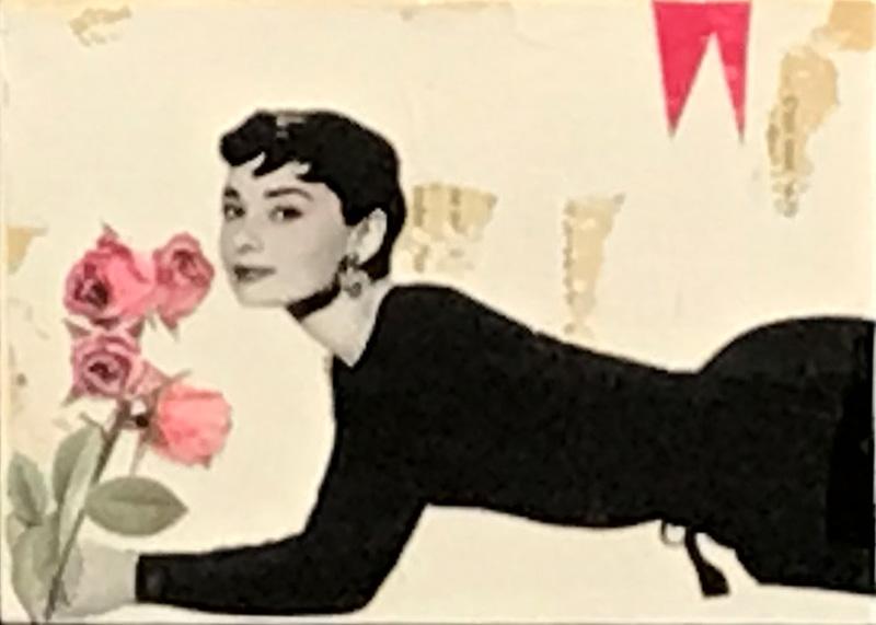 Audrey aux roses