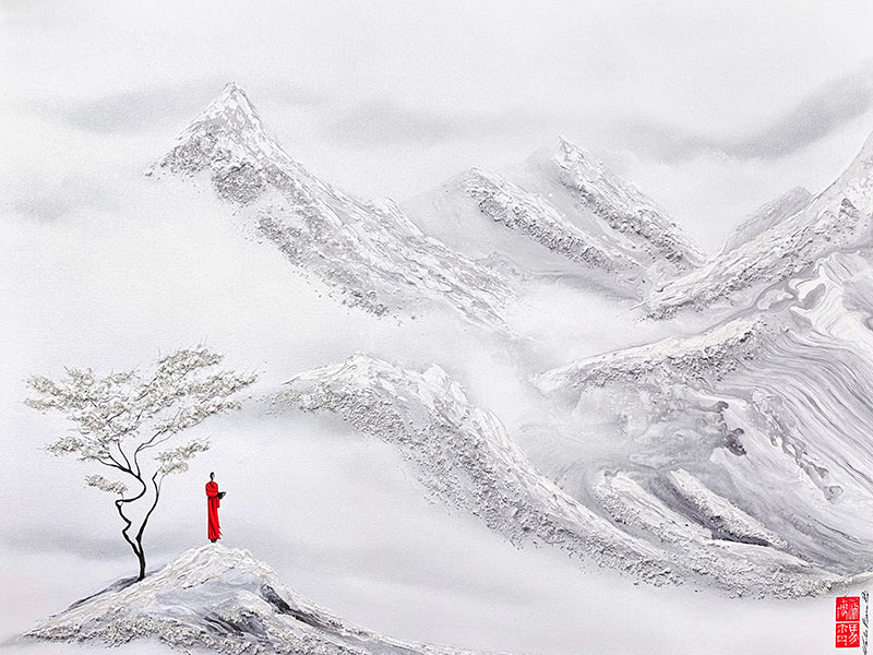 (Giclée, 60 éditions) Juste entendre le vent alléger les pensées