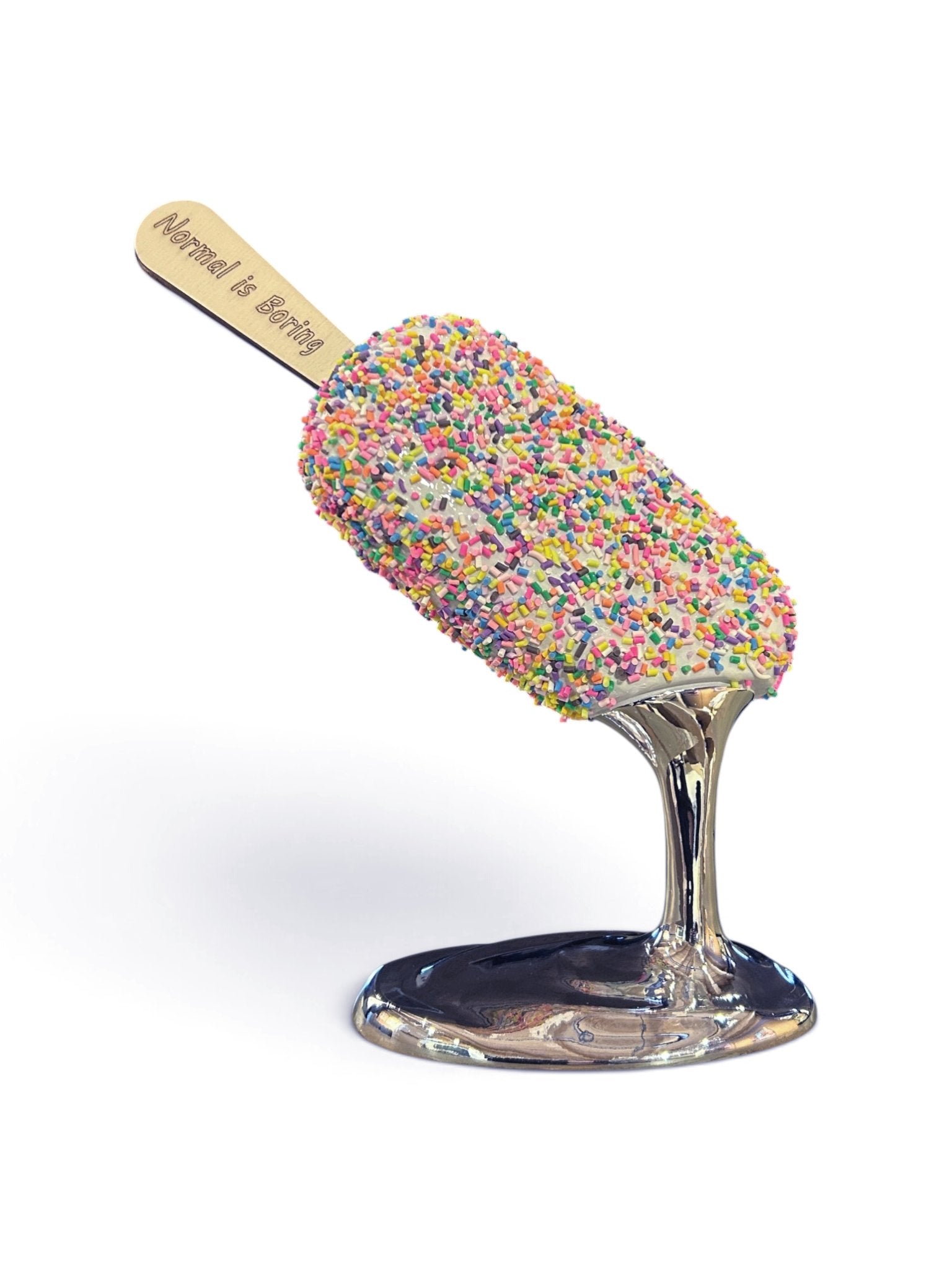 Normal is Boring - Sprinkles silver base (2/499)