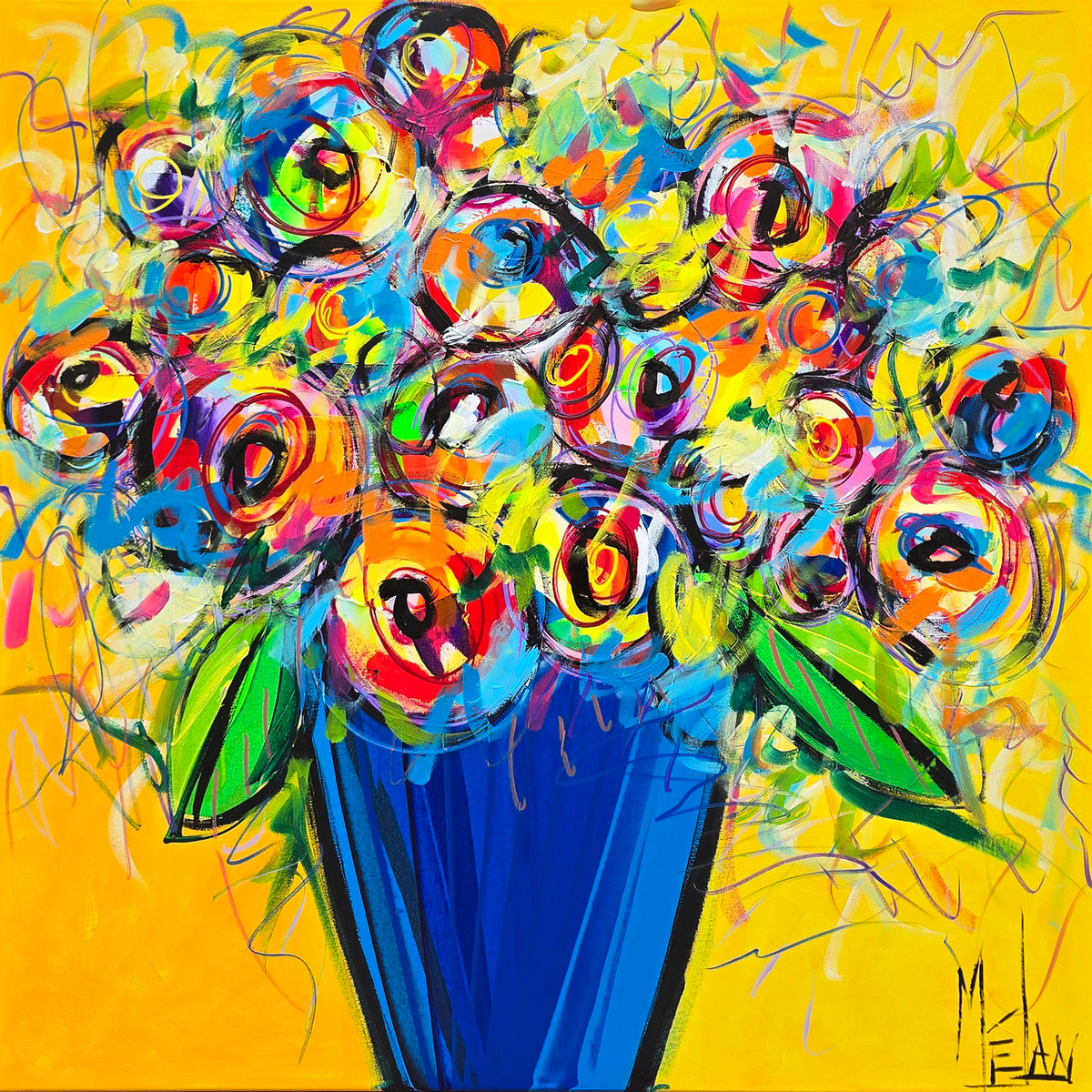 Chaleureuse folie quotidienne, Mélan, Mixed media