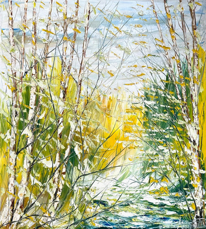 Soleil printanier à l'horizon