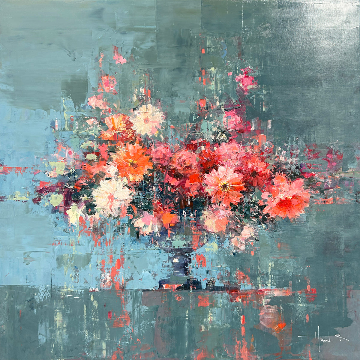 Les oeillets, Havard, Benoit, Oil