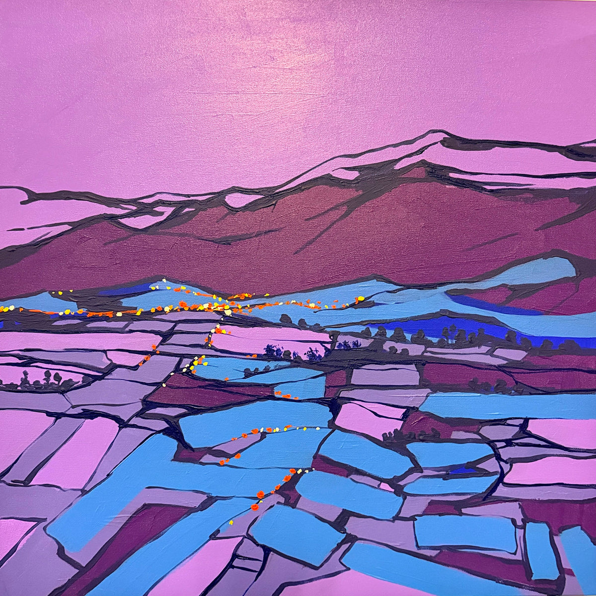 When Lavender Dreams Begin to Glow, Tataru, Alexandra, Acrylic