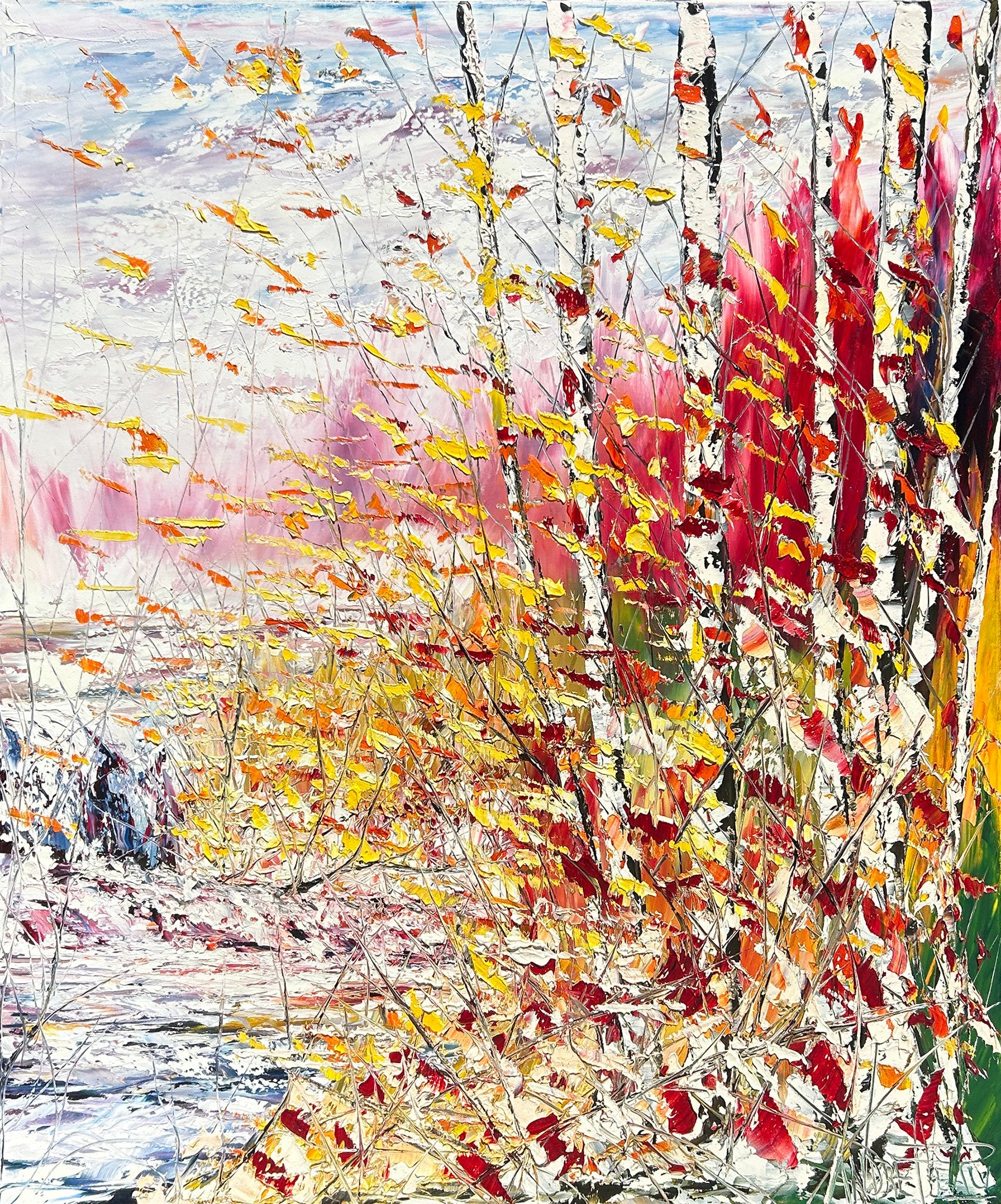 Se laisser transporter par les couleurs, Pleau, André, Oil