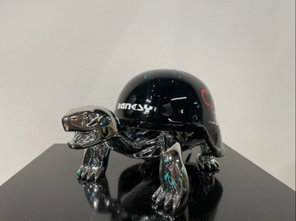 BANKSY - silver turtle #1