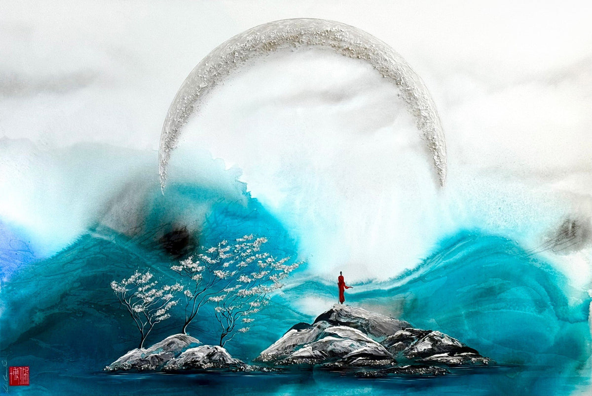 Du bout de son bâton, il réveilla la mer dans le coeur du monde