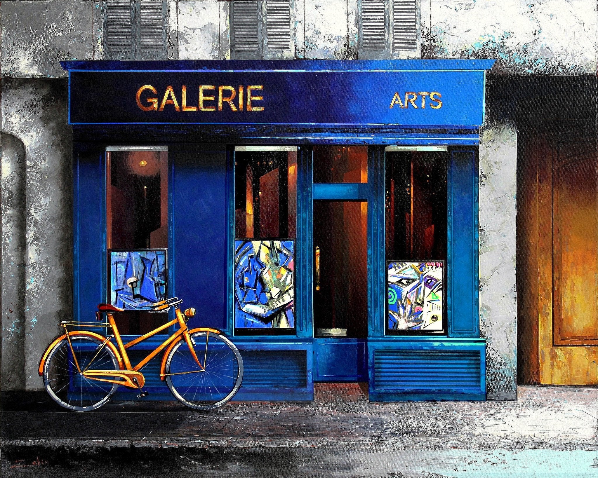 Devant la galerie