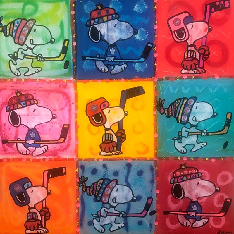 Snoopy Hockey by 9