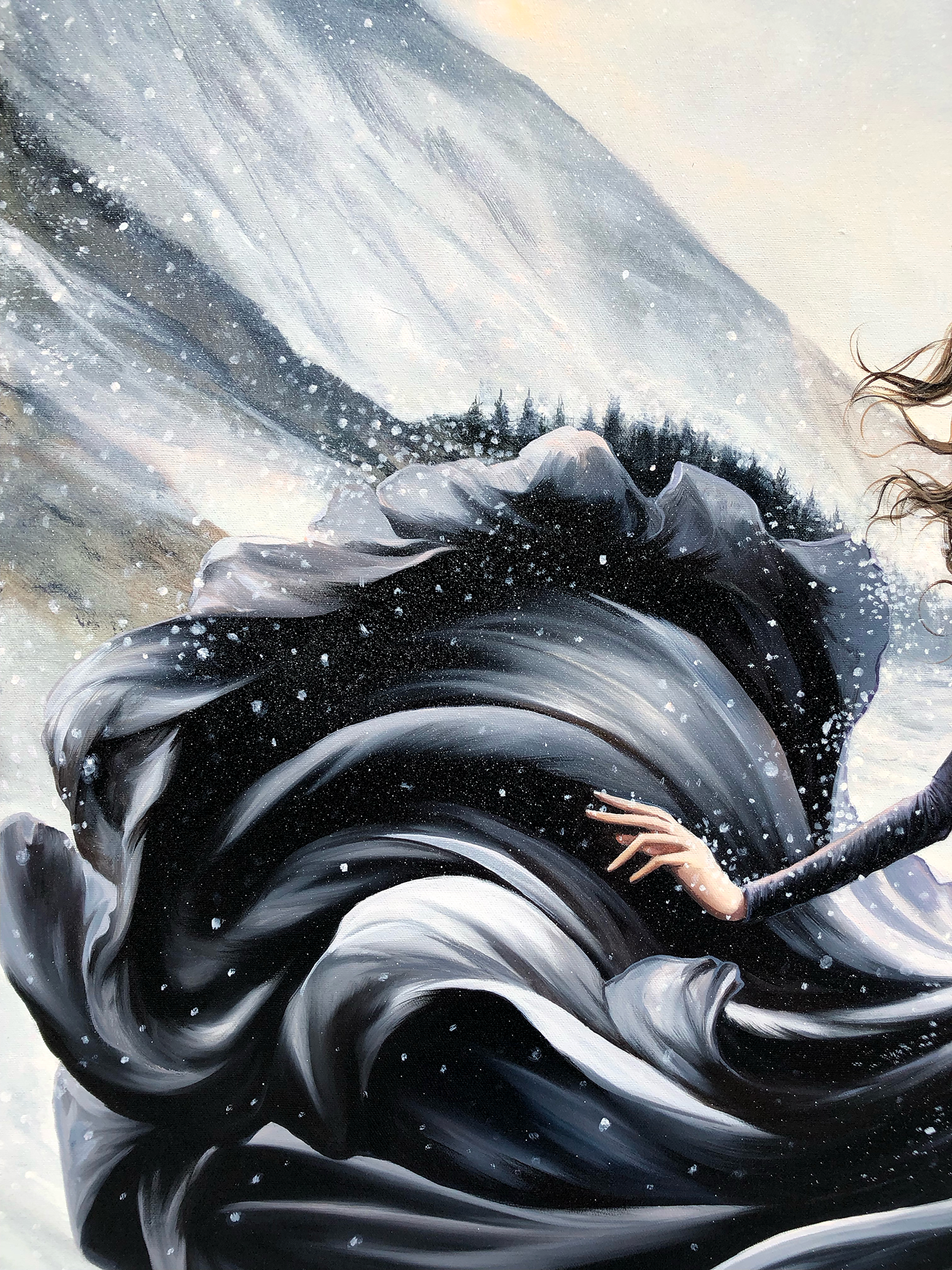 Echoes of the snow breath