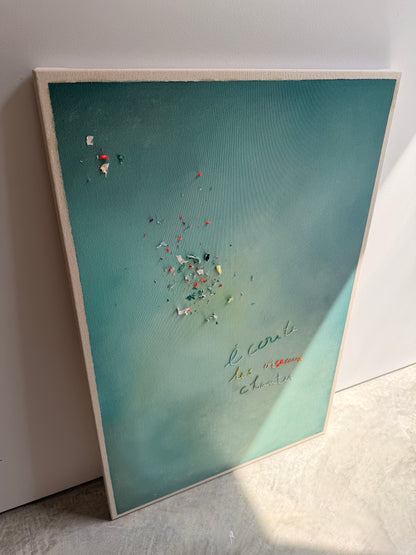 Écoute les oiseaux chanter III, Cantin, Rose, Acrylique sur coton brut