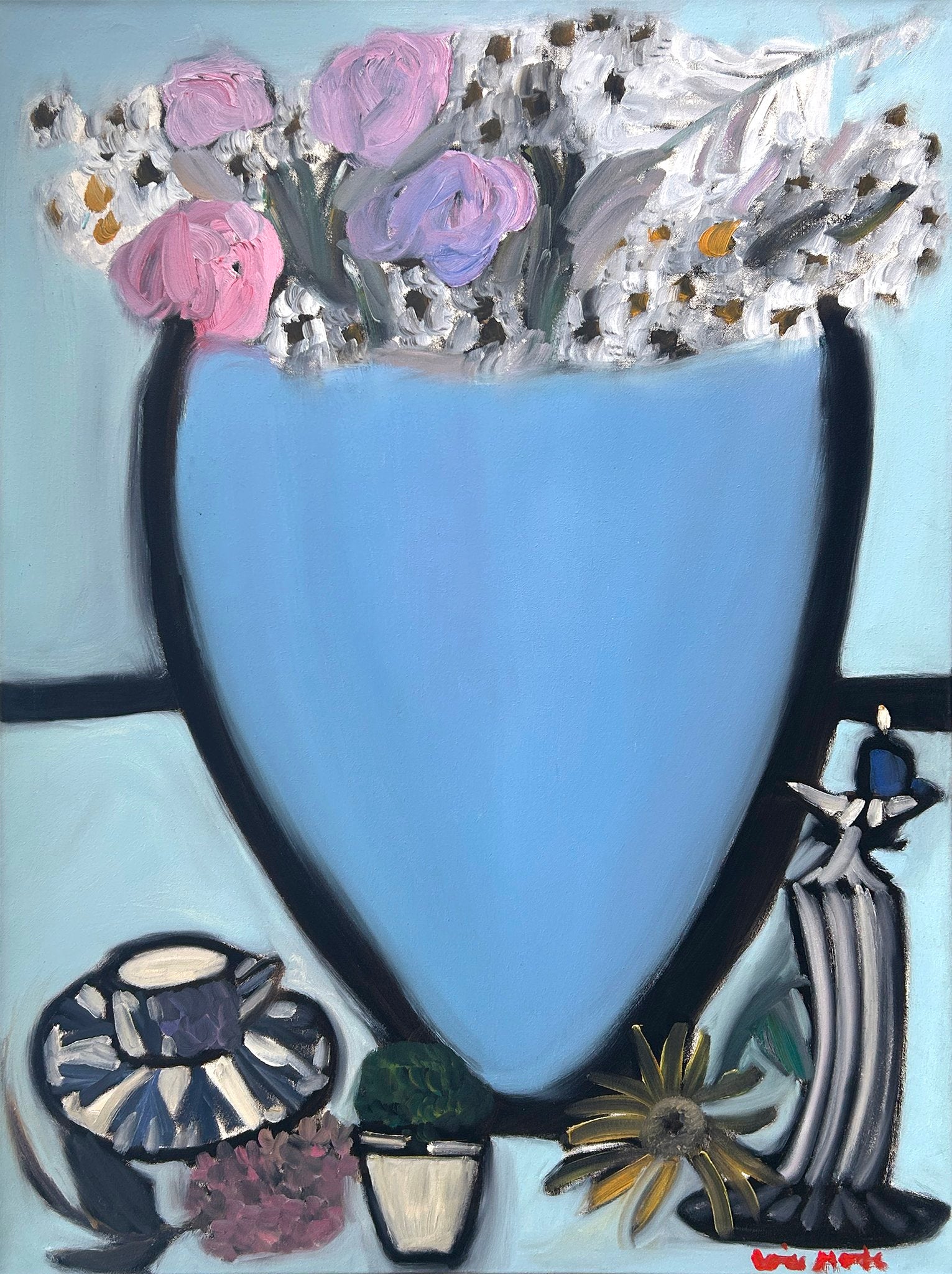 Vase bleu