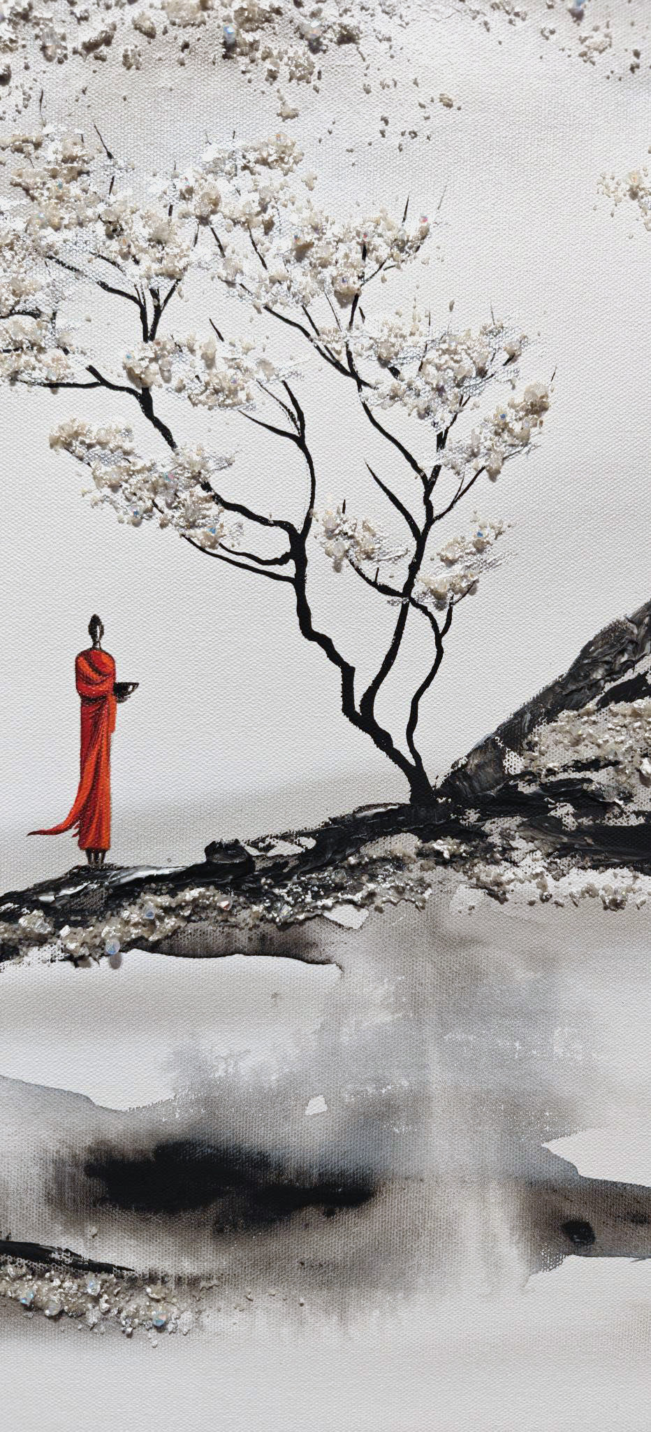 De cette blancheur éblouissante s’installe une paix bienfaisante