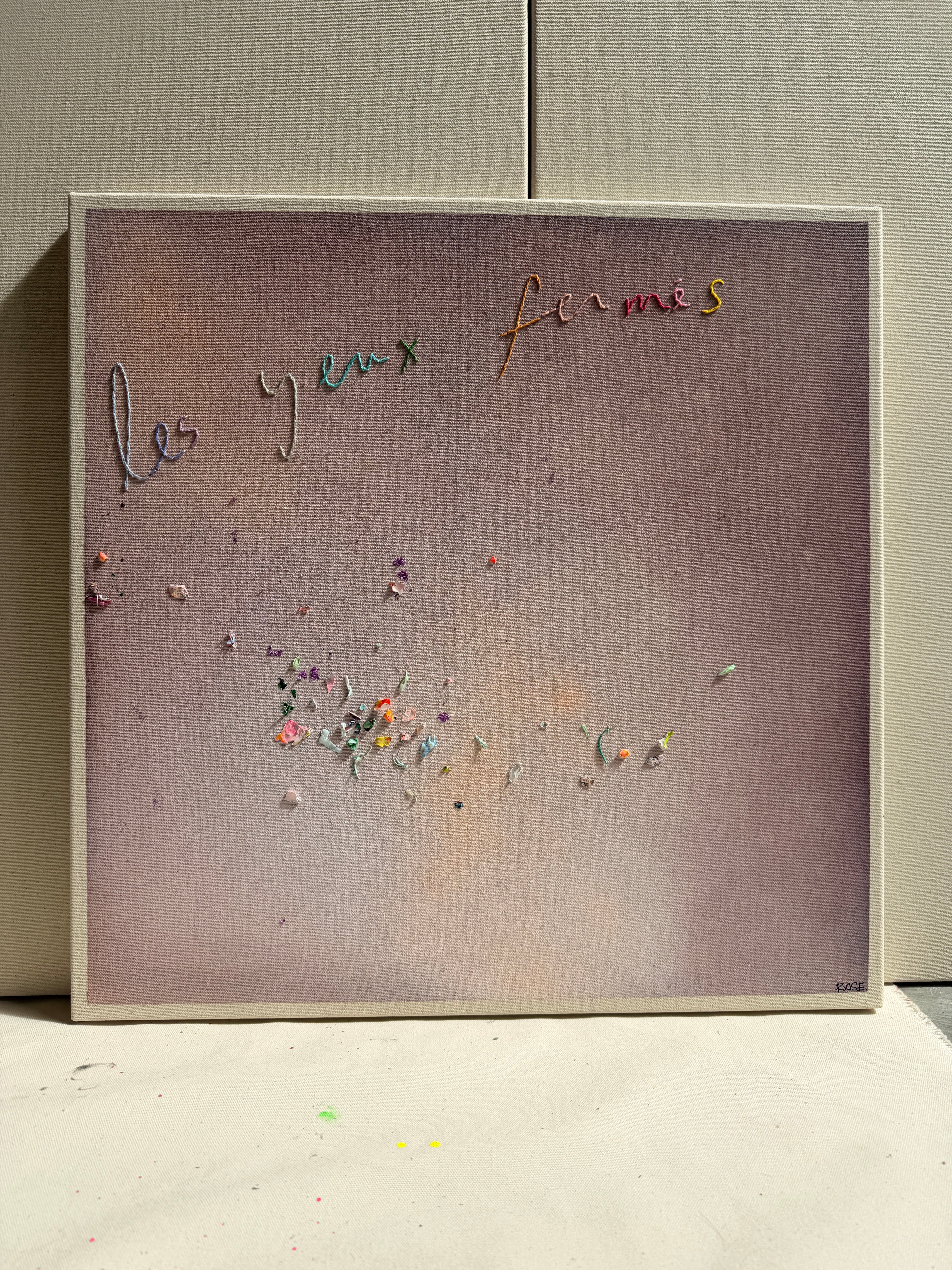 Les yeux fermés IV, Cantin, Rose