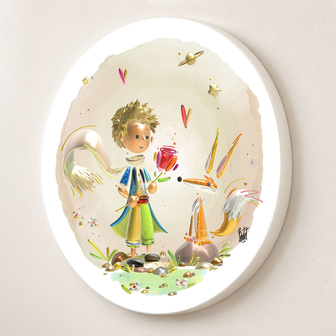 Il était une fois le bonheur (Série/Series), Boutet, Digital artwork on canvas, archival pigment inks, signed