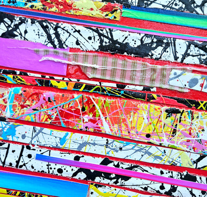 Purple, Yellow and Red