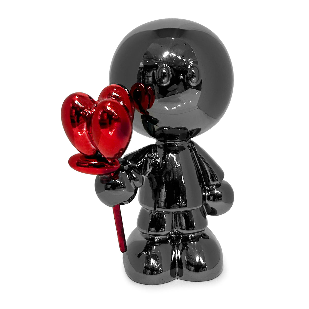 Mini Umän Cromo avec fleur - Dark Grey Chrome (Série ouverte / Open series)
