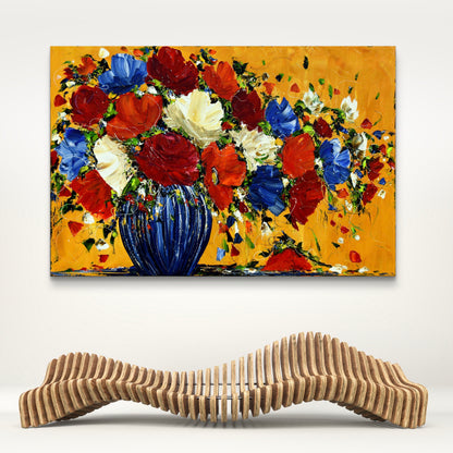 Un bouquet sous le soleil