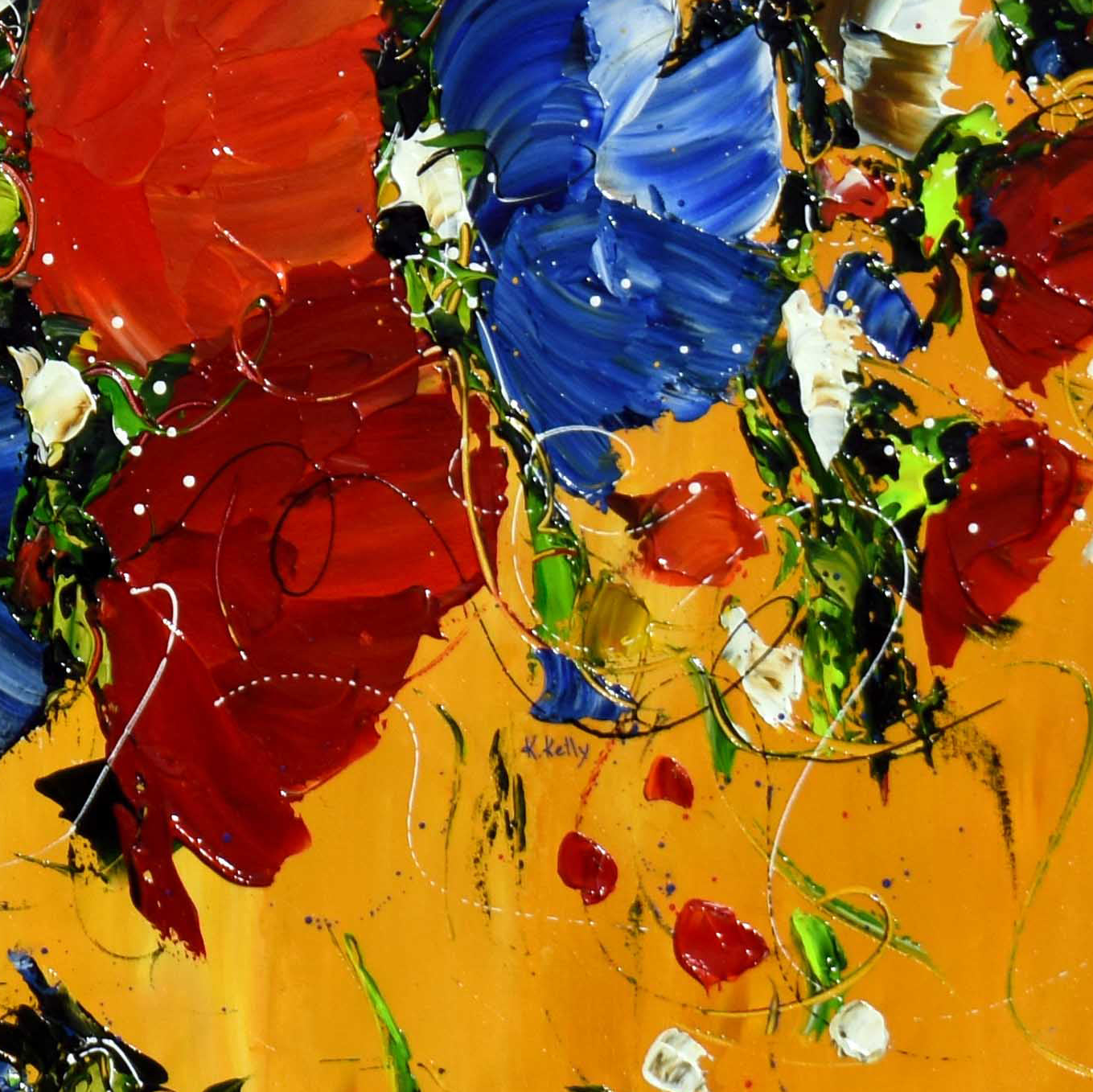 Un bouquet sous le soleil