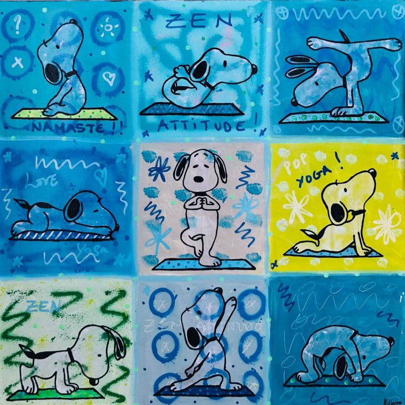 Snoopy Yoga by 9