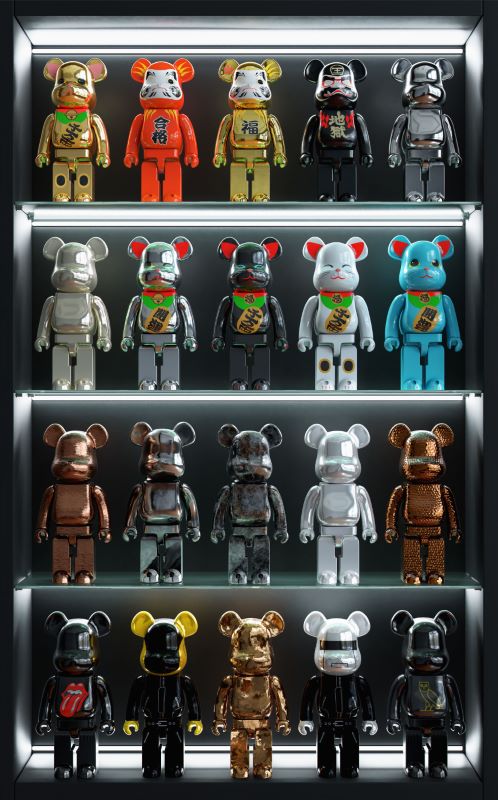 Chrome Be@rbrick Toyscape (Série/Series)