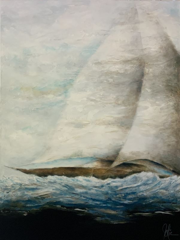 Les Voiles Au Vent De Jolic – Galerie D'art Beauchamp