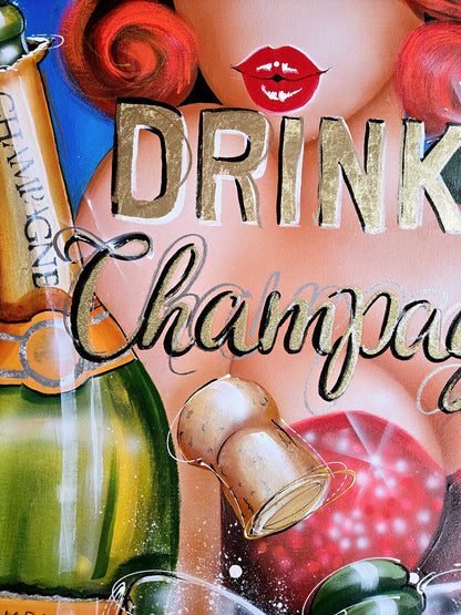 Save water drink Champagne!