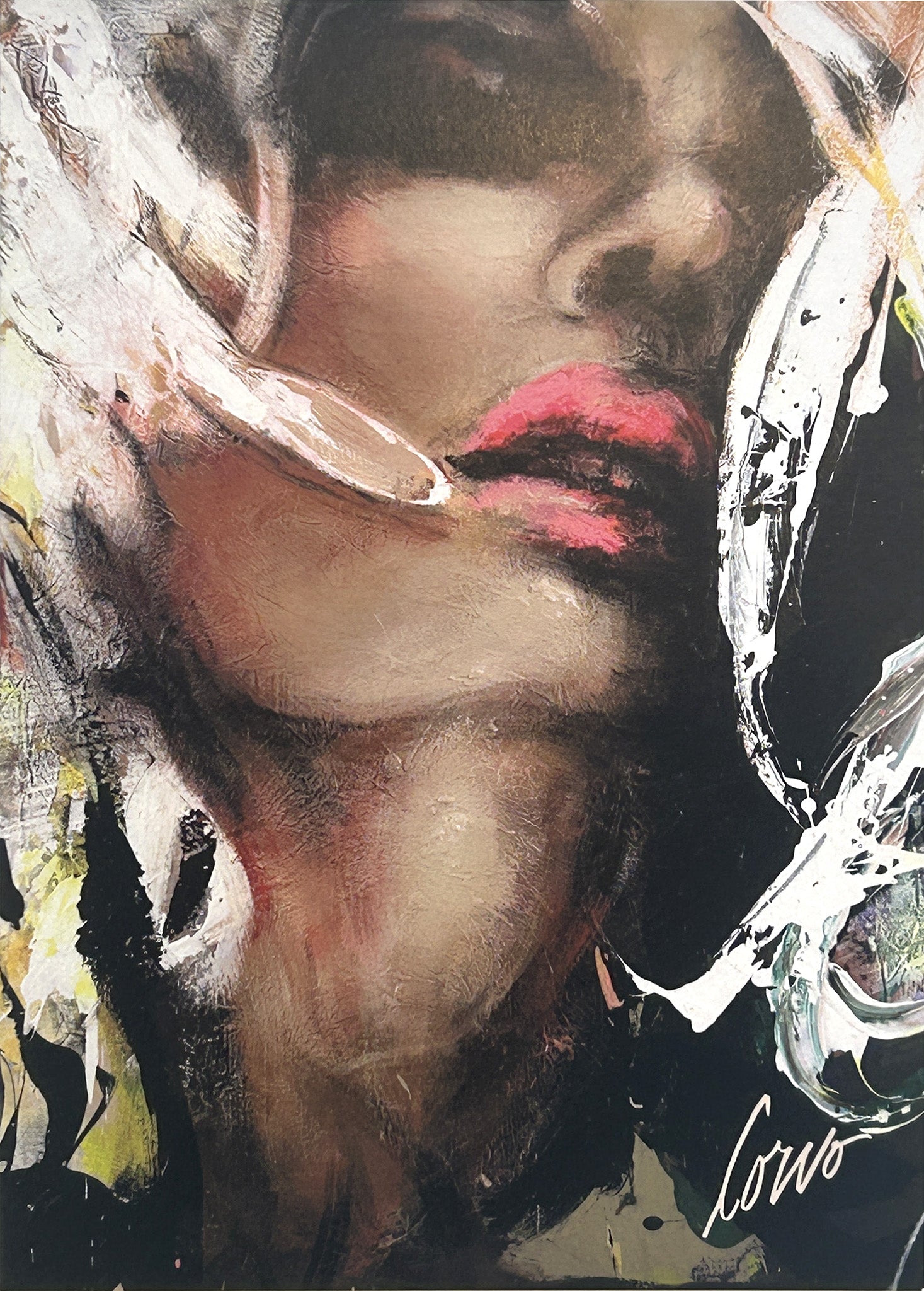 Carte de souhait - Face on Black