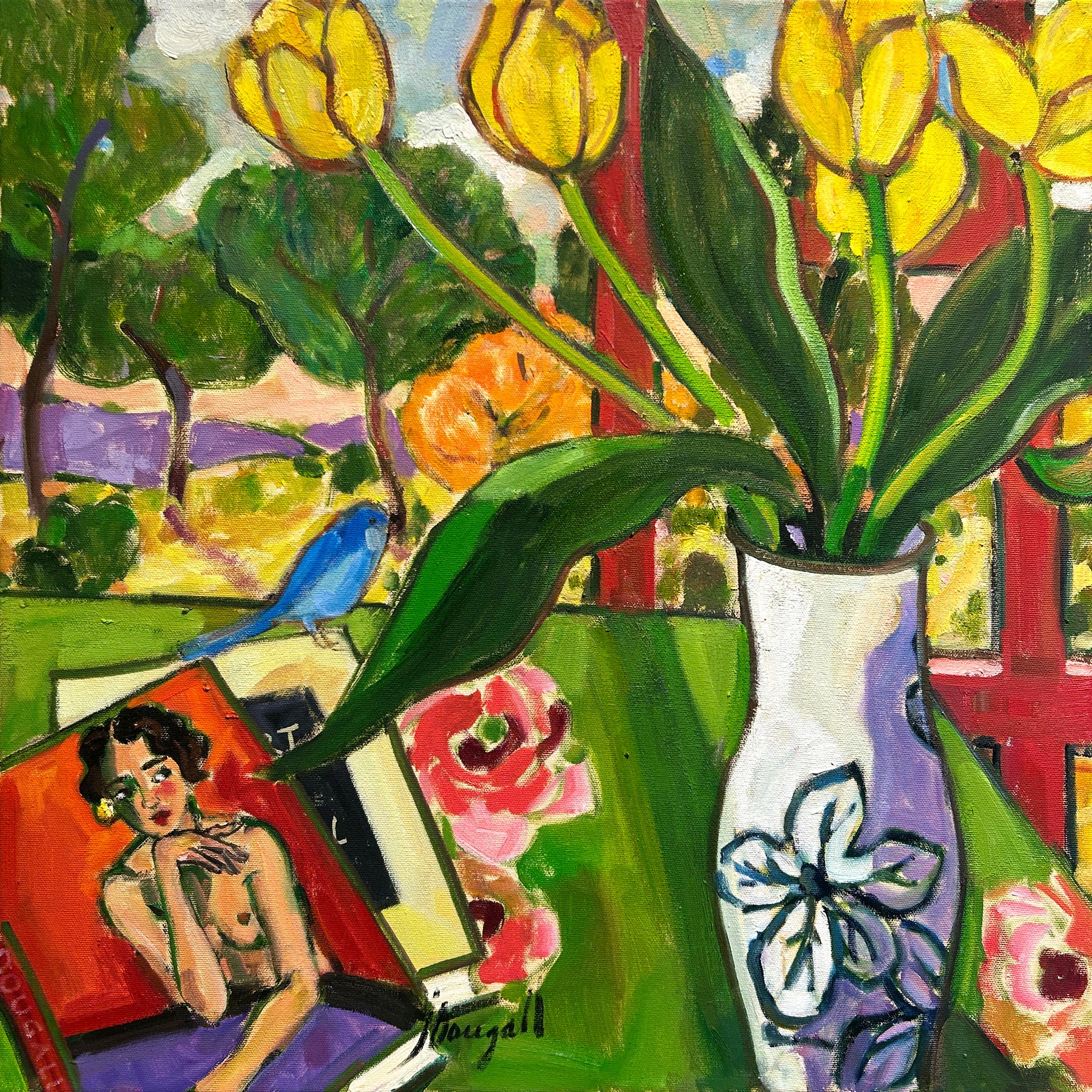 Interior #10 - Red window and a visitor