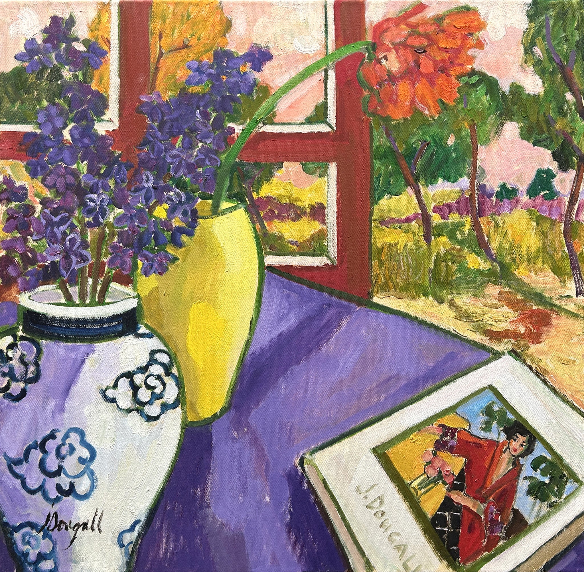 Interior #11 - Red window : artbook with pose & red kimono