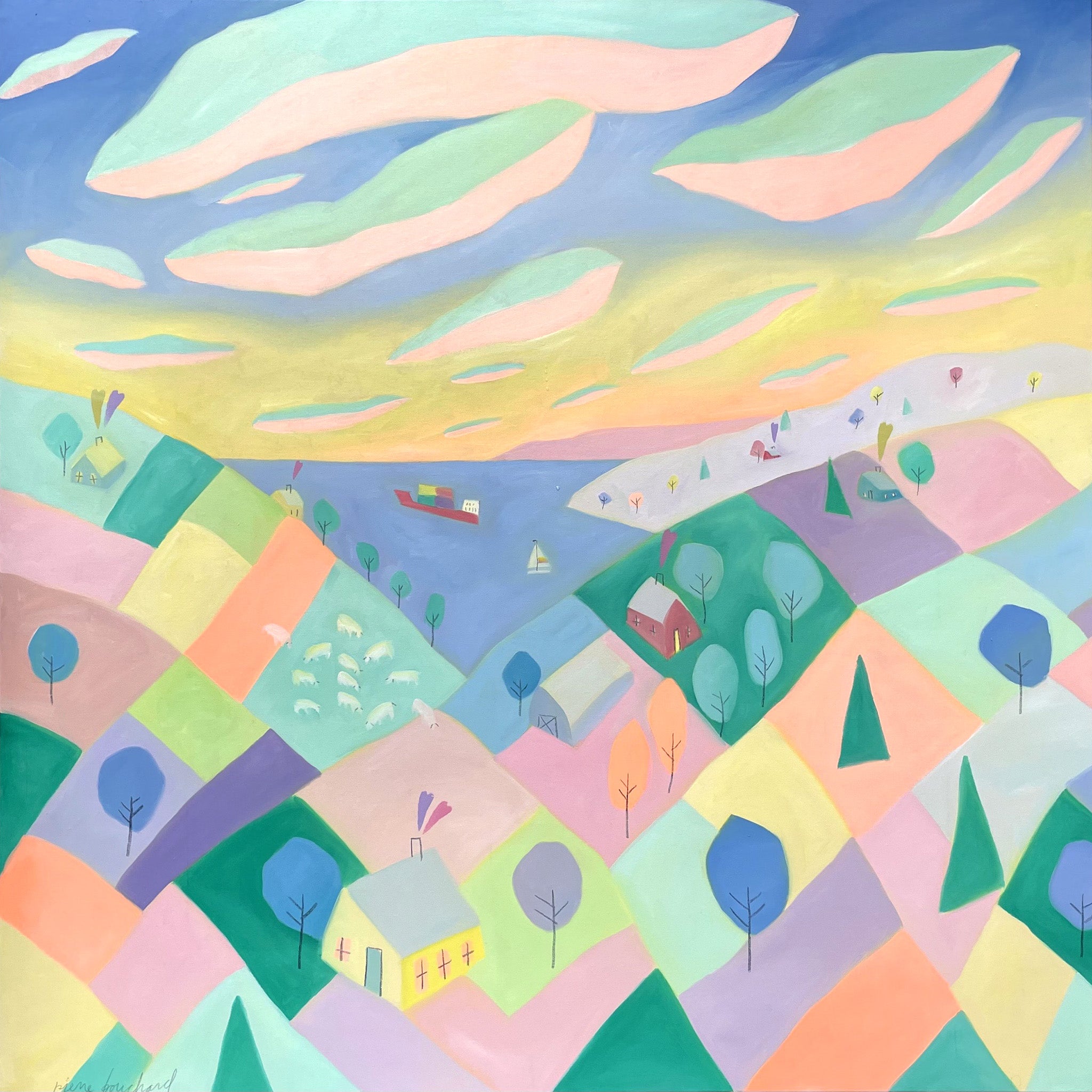 Les moutons et les nuages