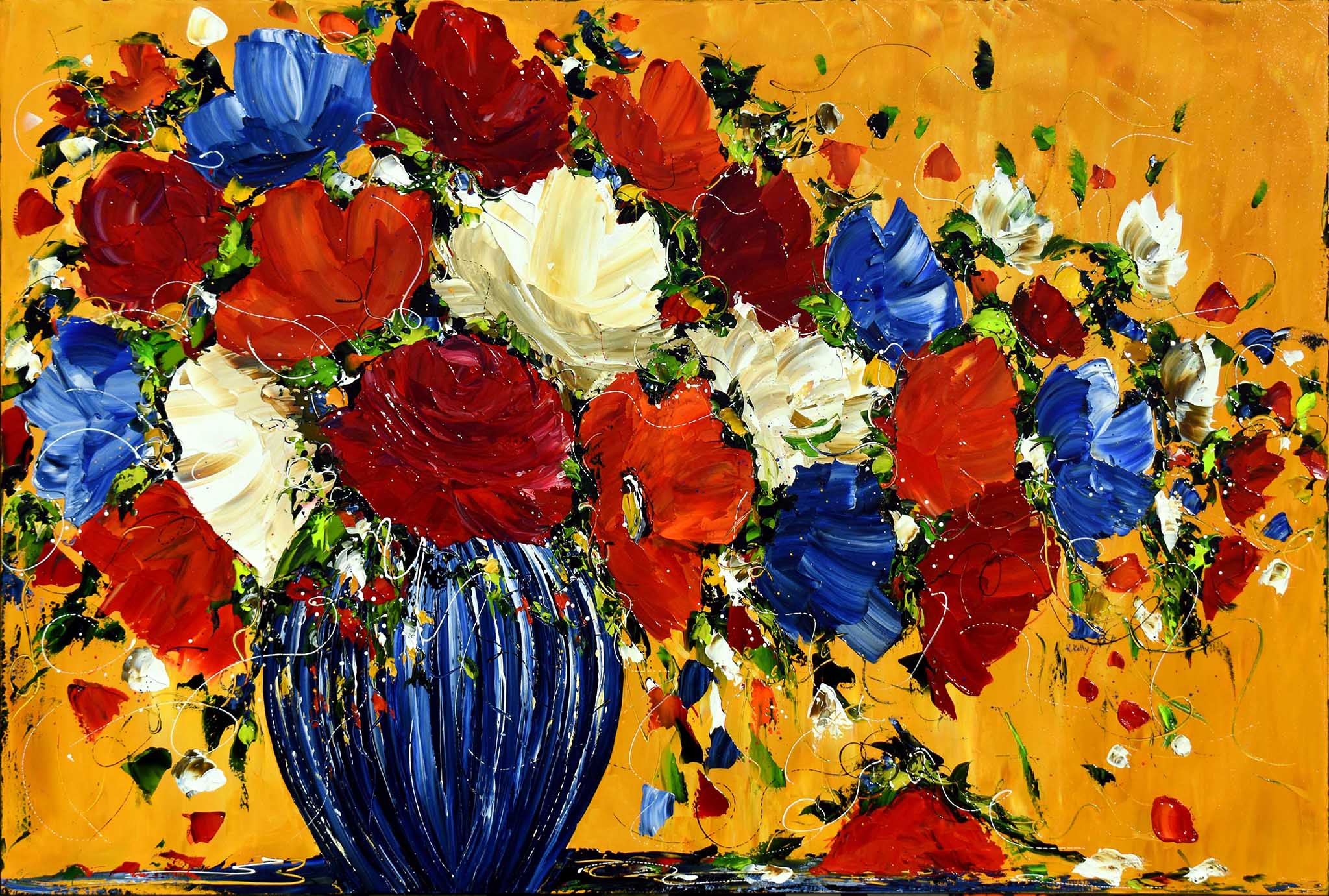 Un bouquet sous le soleil