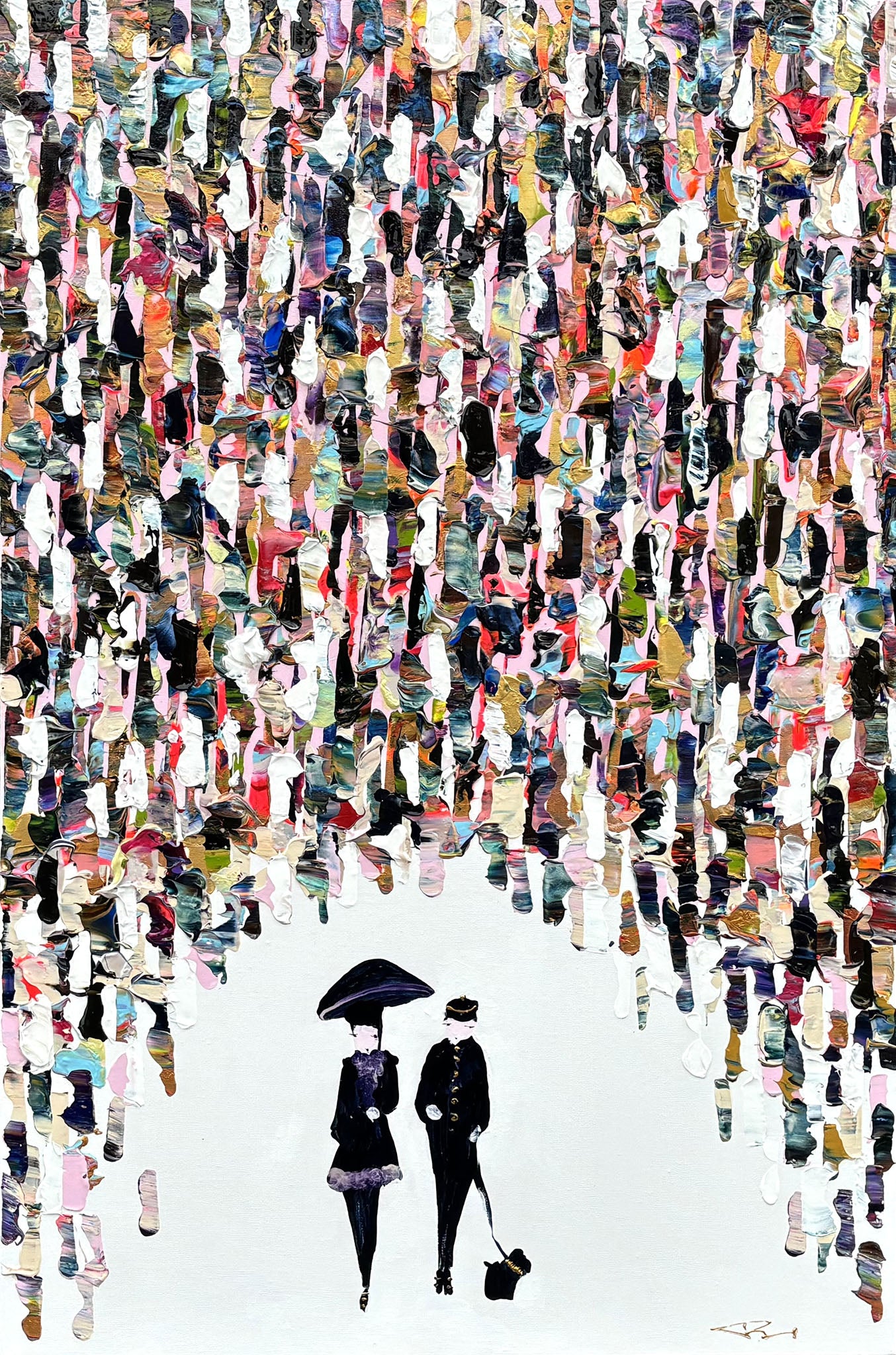 On the first day of march, it was raining