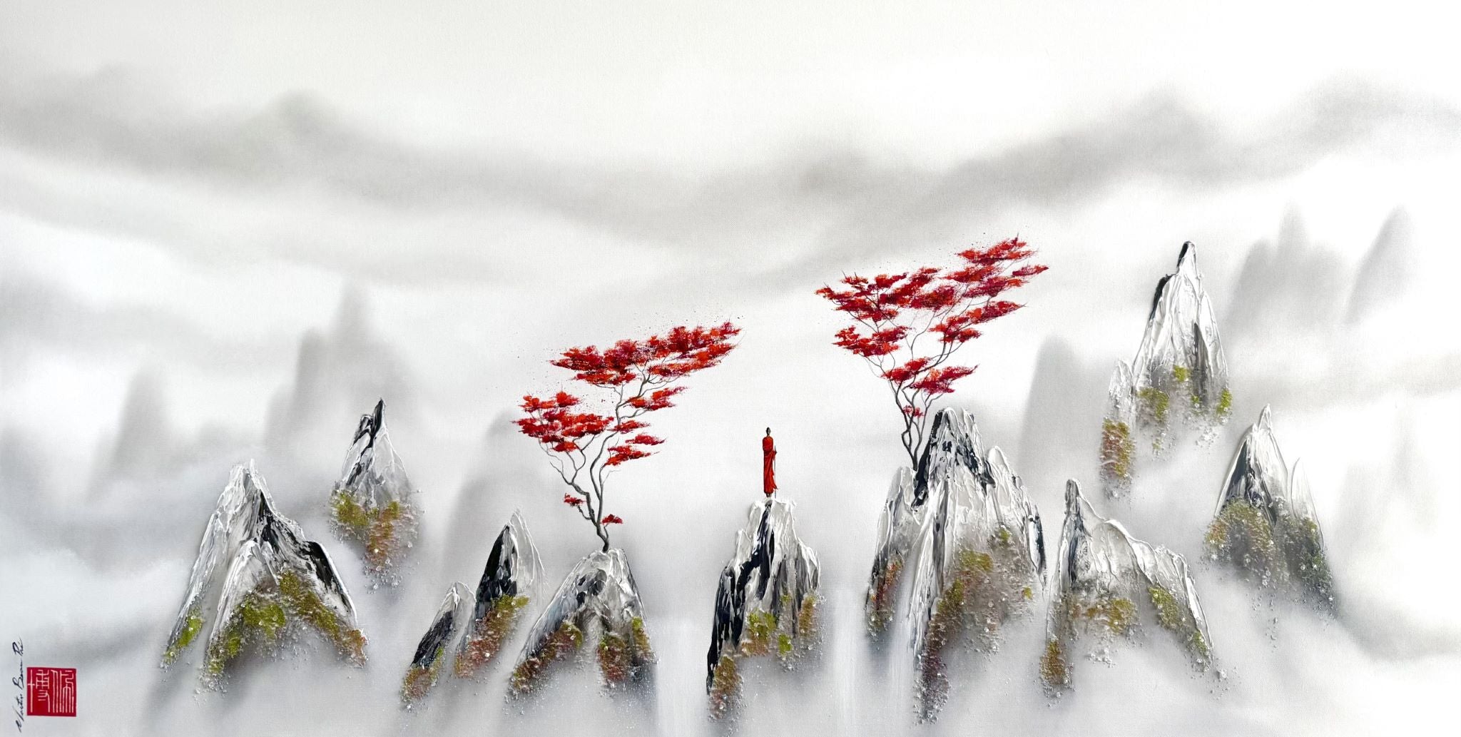 Au sommet des hauteurs la paix se manifeste comme un ciel infini