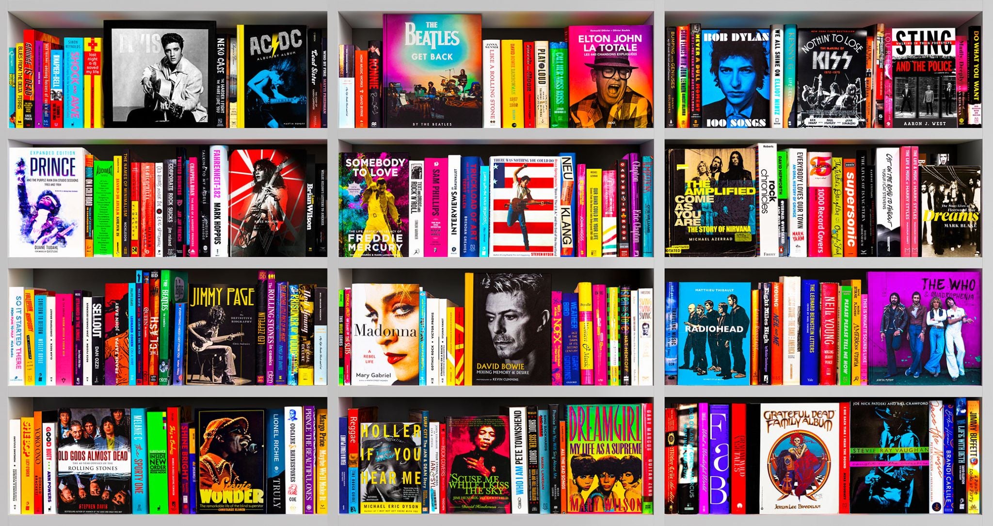 Music Bookscape V Mashup - White (Séries/Series)