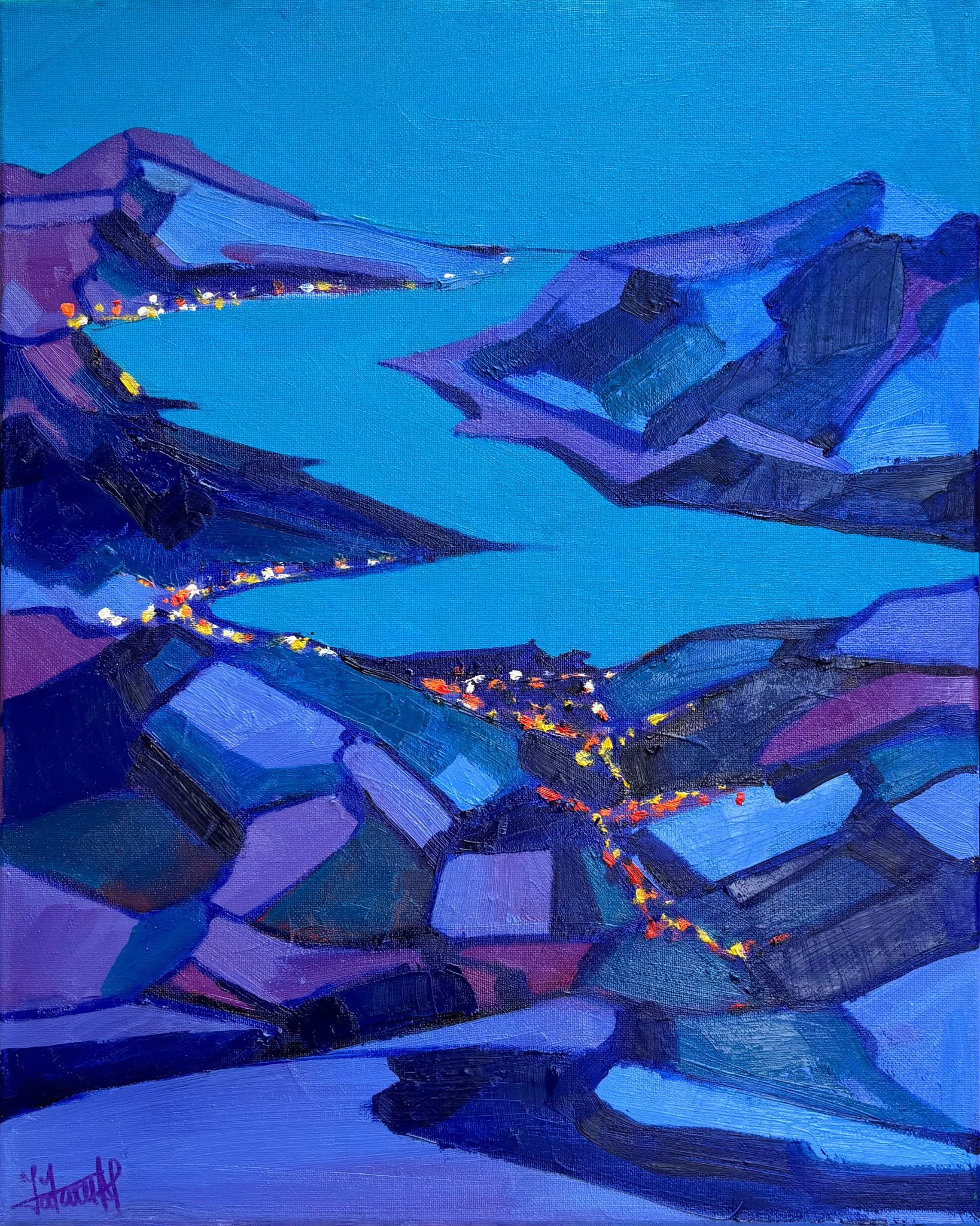 The quiet Glow Evening
