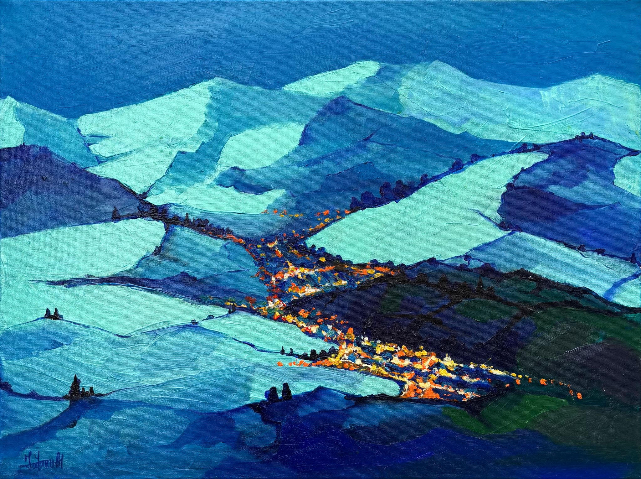Hills of silver