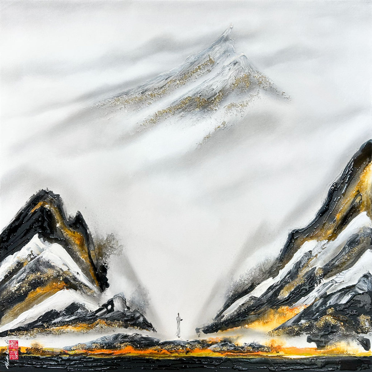 When Your Sun Illuminates Your Inner Mountains (non terminée), Beaupré, Martin, Mixte + Cristaux